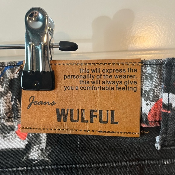 NWT Wulful Abstract Print Jeans - Picture 3 of 11